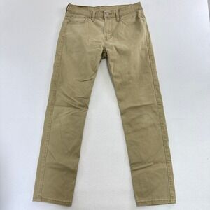 Levis 502 Taper Fit Khaki Tan All Seasons Tech Pants Mens 30x32 29507-0639